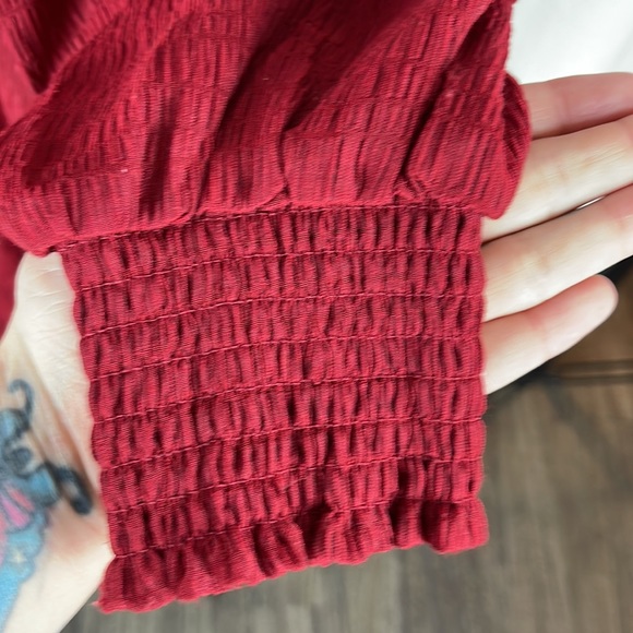 Steve Madden Ruston Long Sleeve Shift Red Minidress Size XS (0) NWT - Picture 13 of 14